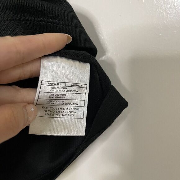 NIKE BLACK CROPPED KNIT TANK TOP SIZE MEDIUM (8-10) - Picture 2 of 5